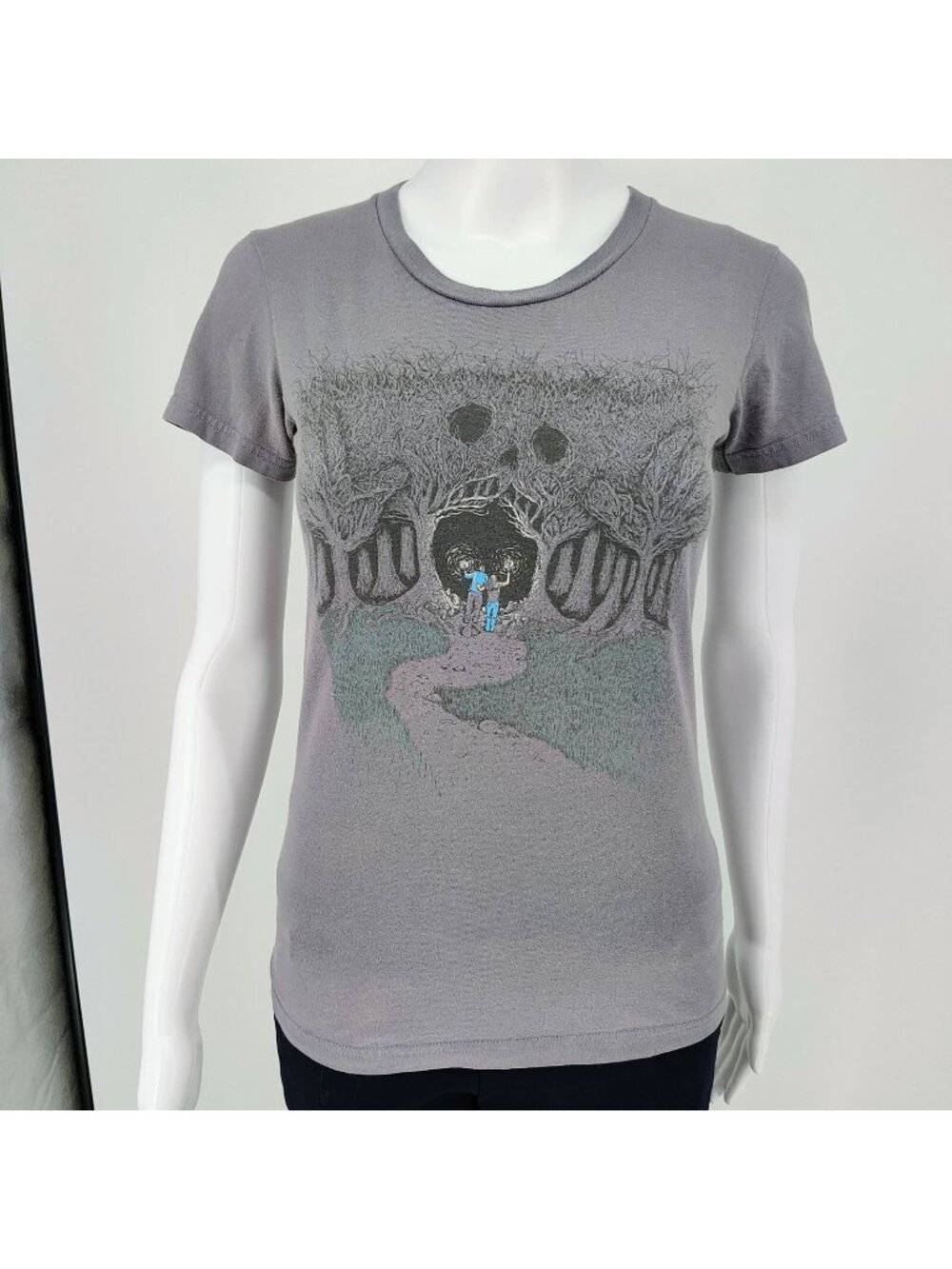 Rare First Edition Threadless Women's "Ad Noctum (Into Darkness)"  T-Shirt (S)